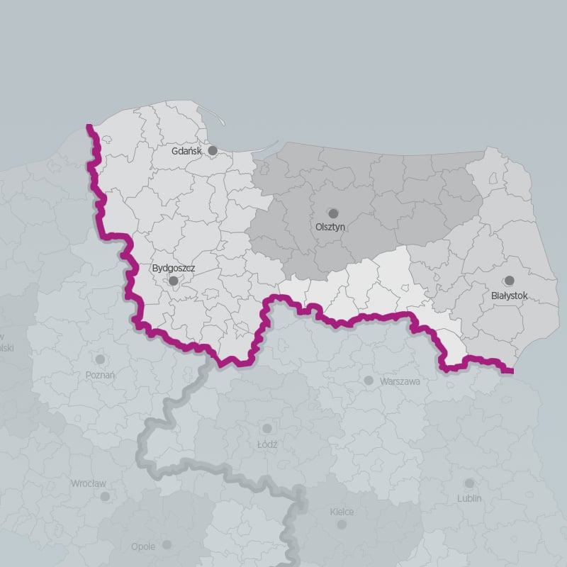 Mapa regionu Justyny Rusak