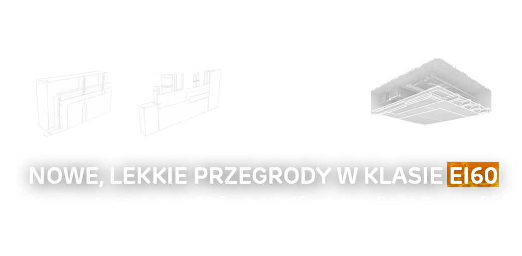 Baner przedstawiający ewolucję ścian w technologii Siniat